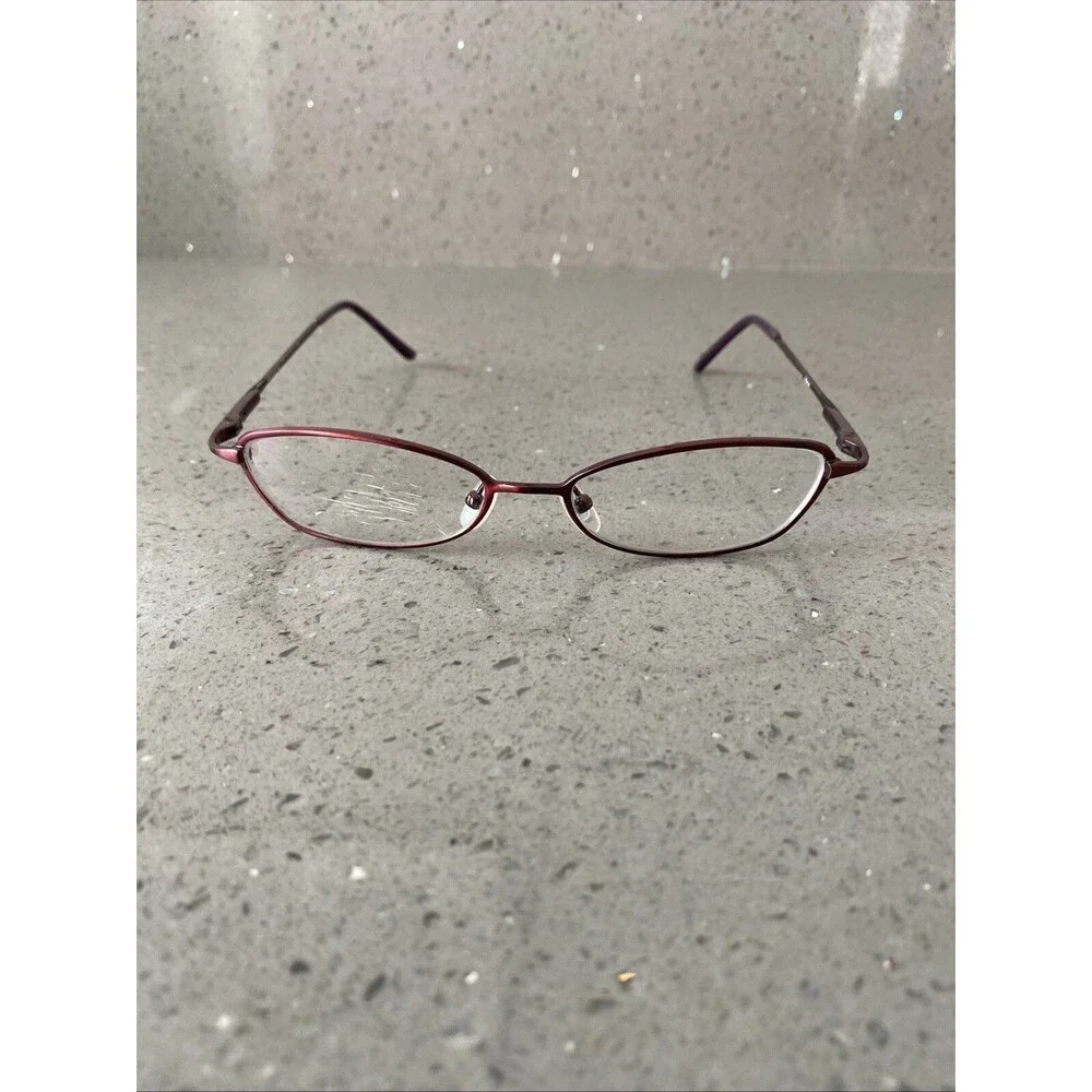 Nicole Miller Burgundy Cat Eye Women Full Rim 51-16-135 Eyeglasses Frames ONLY